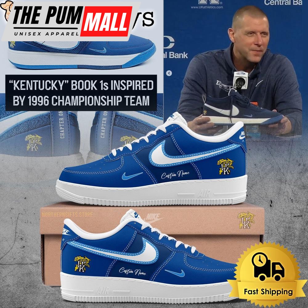 Kentucky Men’s Basketball Special Editions For A New Chapter Custom Name For Fans Air Force 1 Shoes