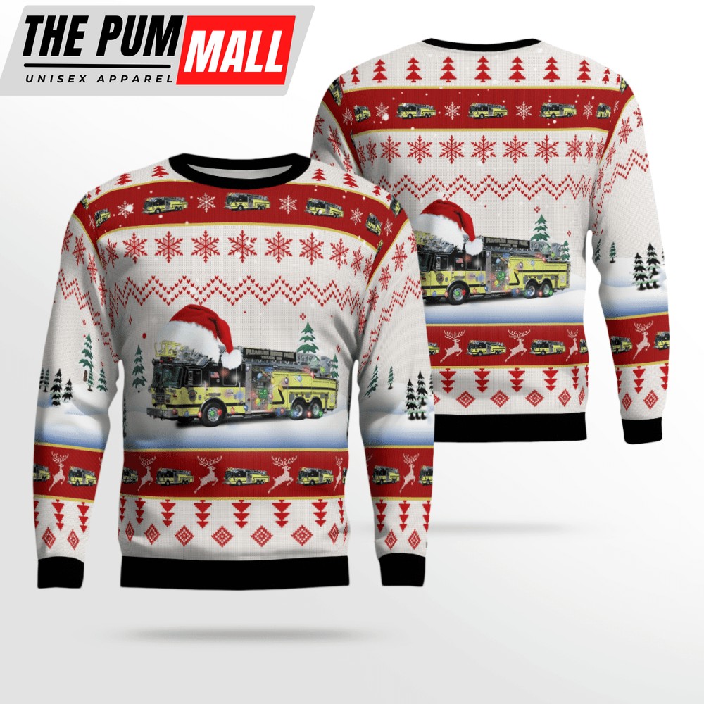 Kentucky Pleasure Ridge Park Fire Protection District Ugly Christmas Sweater Christmas Gift