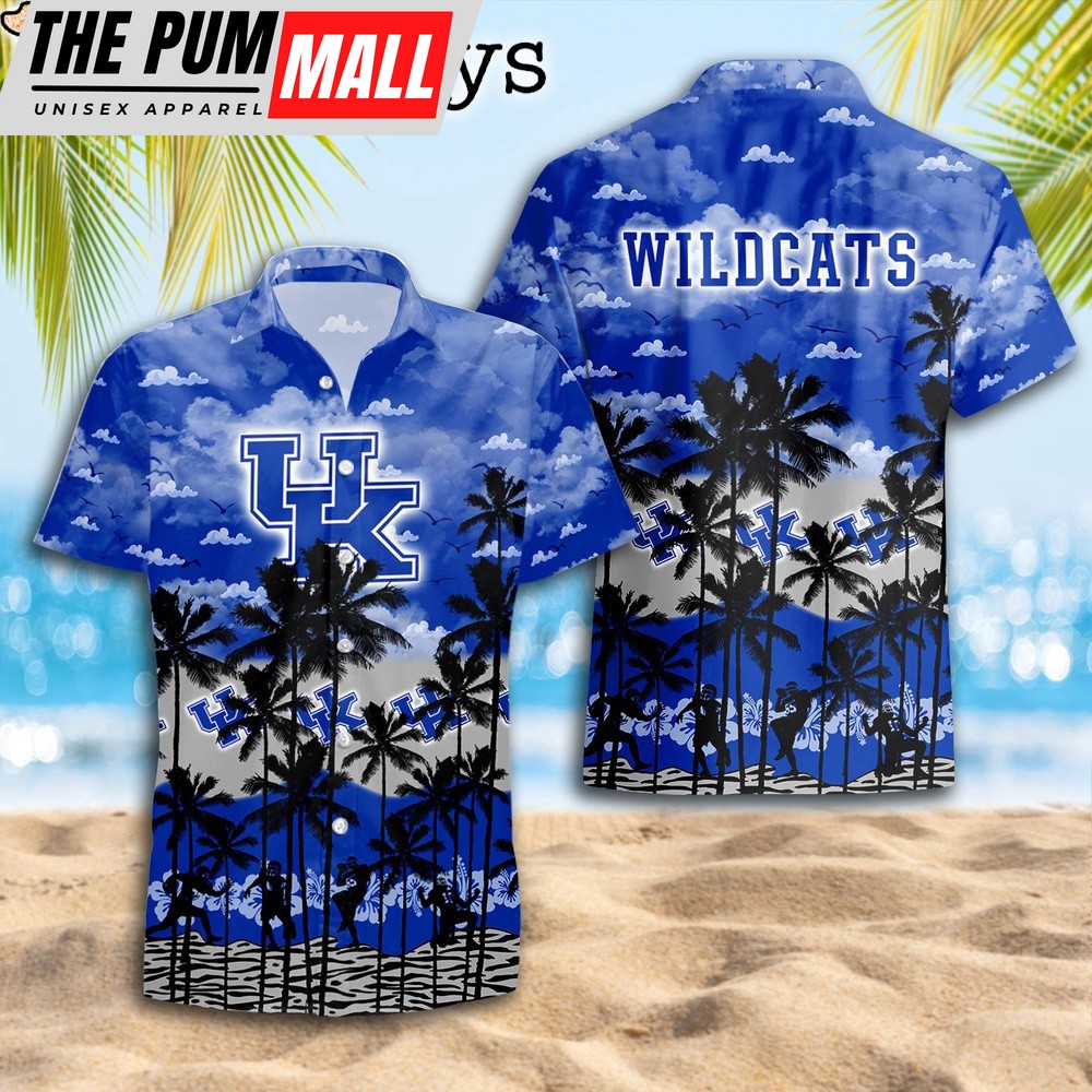 Kentucky Wildcats Palms Tree Hawaiian Shirt