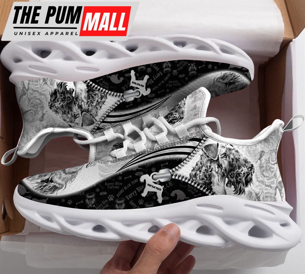 Kerry Blue Terrier Sketch Max Soul Shoes For Women Men Kid, Gift For Dog Lover