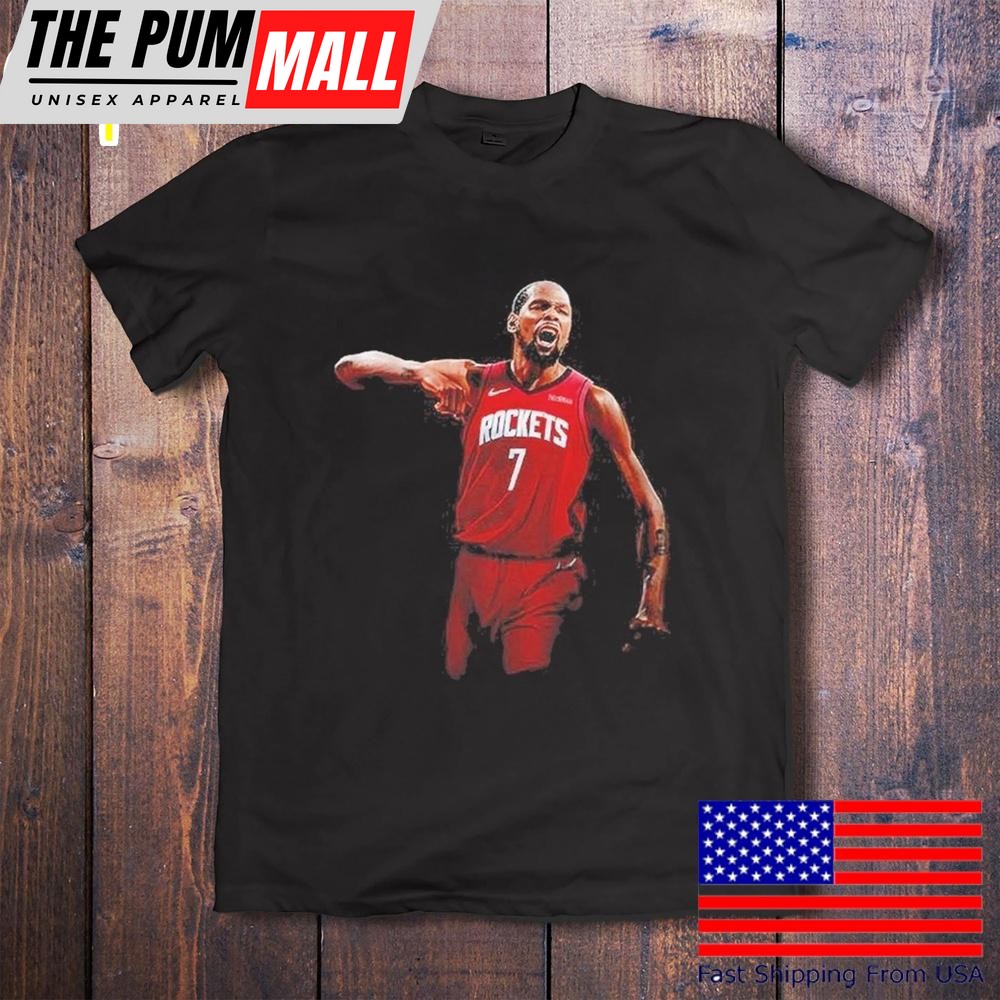 Kevin Durant 7 Houston Rockets NBA Basketball 2025 T-Shirt