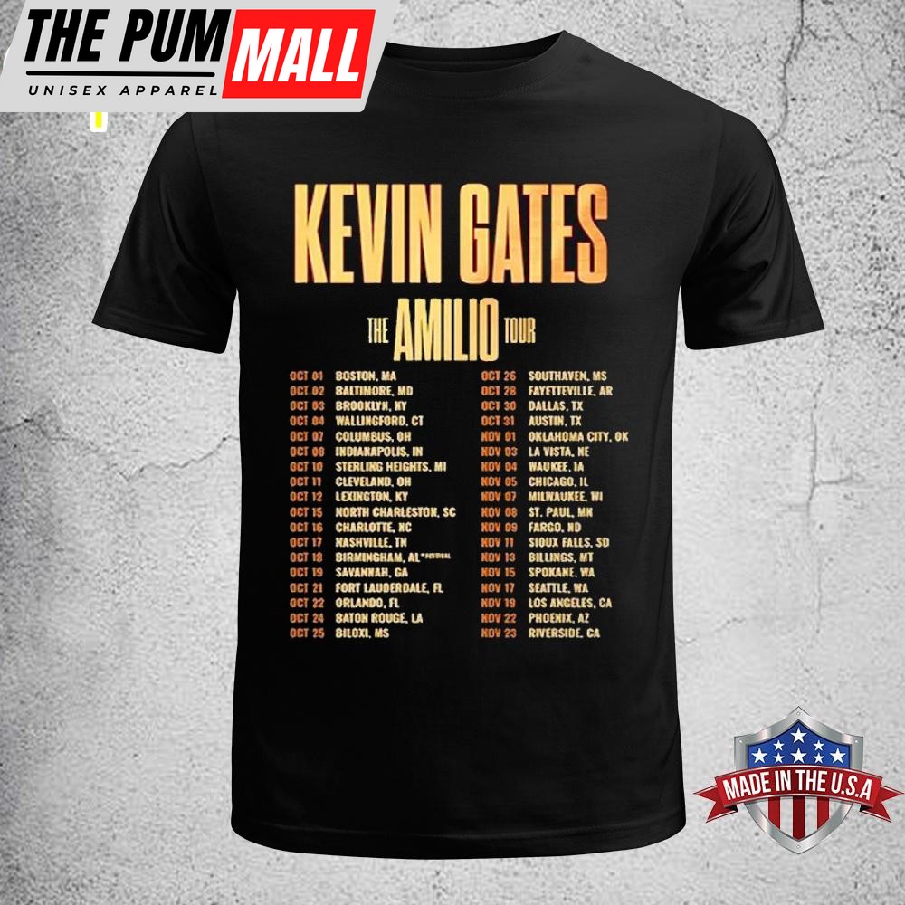 Kevin Gates The Amilio Tour 2025 Unisex T-Shirt