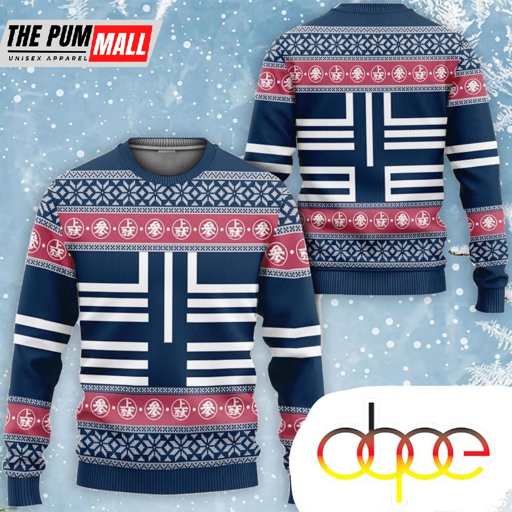 Kimetsu Akaza Custom Anime Ugly Christmas Sweater