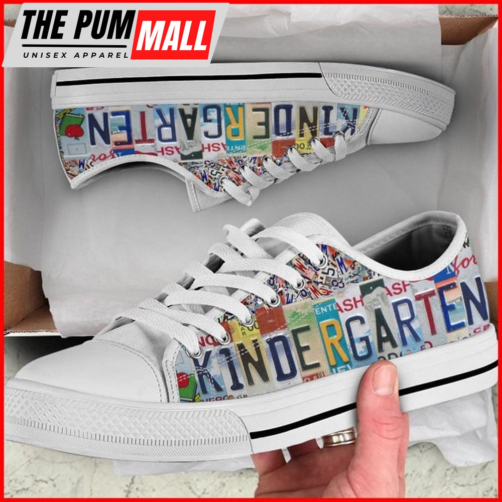 kindergarten-license-plates-canvas-low-top-shoes-low-top-shoes-mens-women-z02w3nwu Kindergarten License Plates Canvas Low Top Shoes – Low Top Shoes Mens, Women