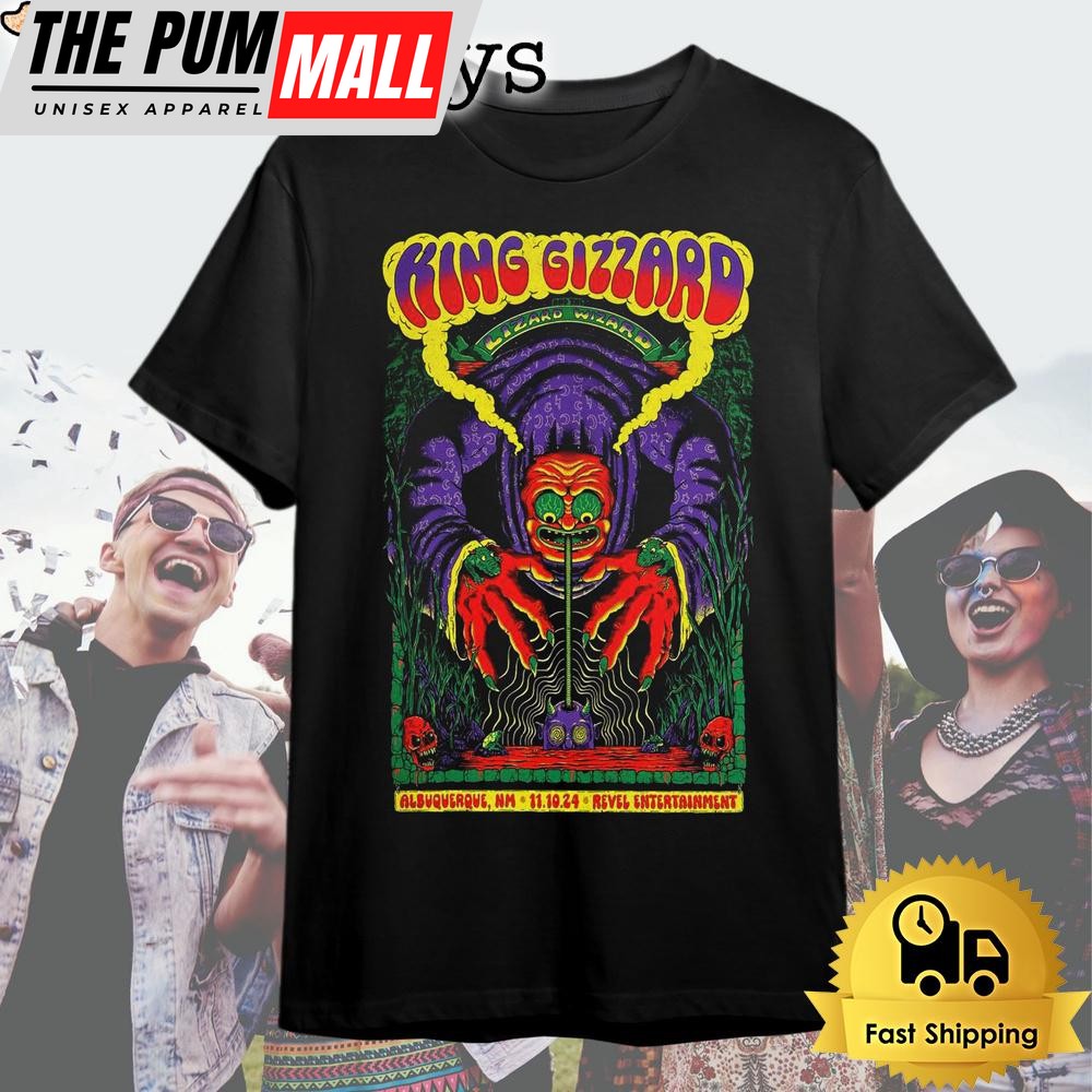 King Gizzard And The Lizard Wizard Tour At Albuquerque NM Nov 10 2024 T Shirt