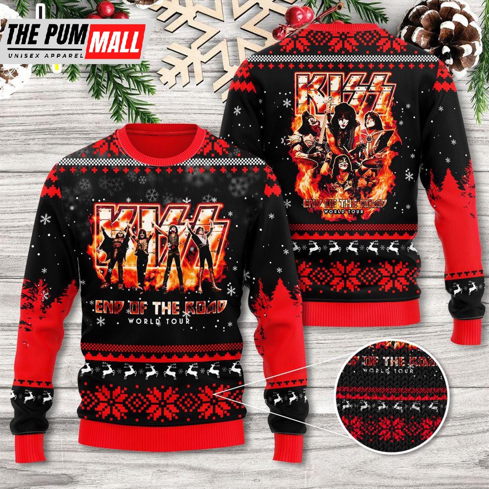 Kiss Band 3D Ugly Sweater For Fans Gift For Christmas