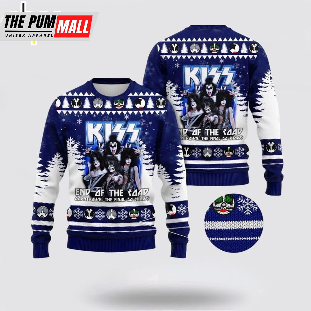 Kiss Band End Of The Road The Final 50 Shows Ugly Christmas Sweater