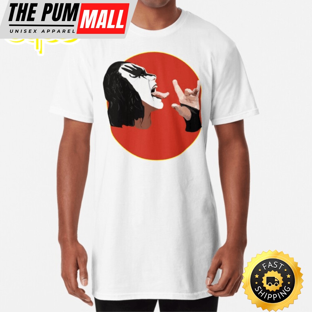 Kiss Gene Simmons Tongue Out White T-shirt