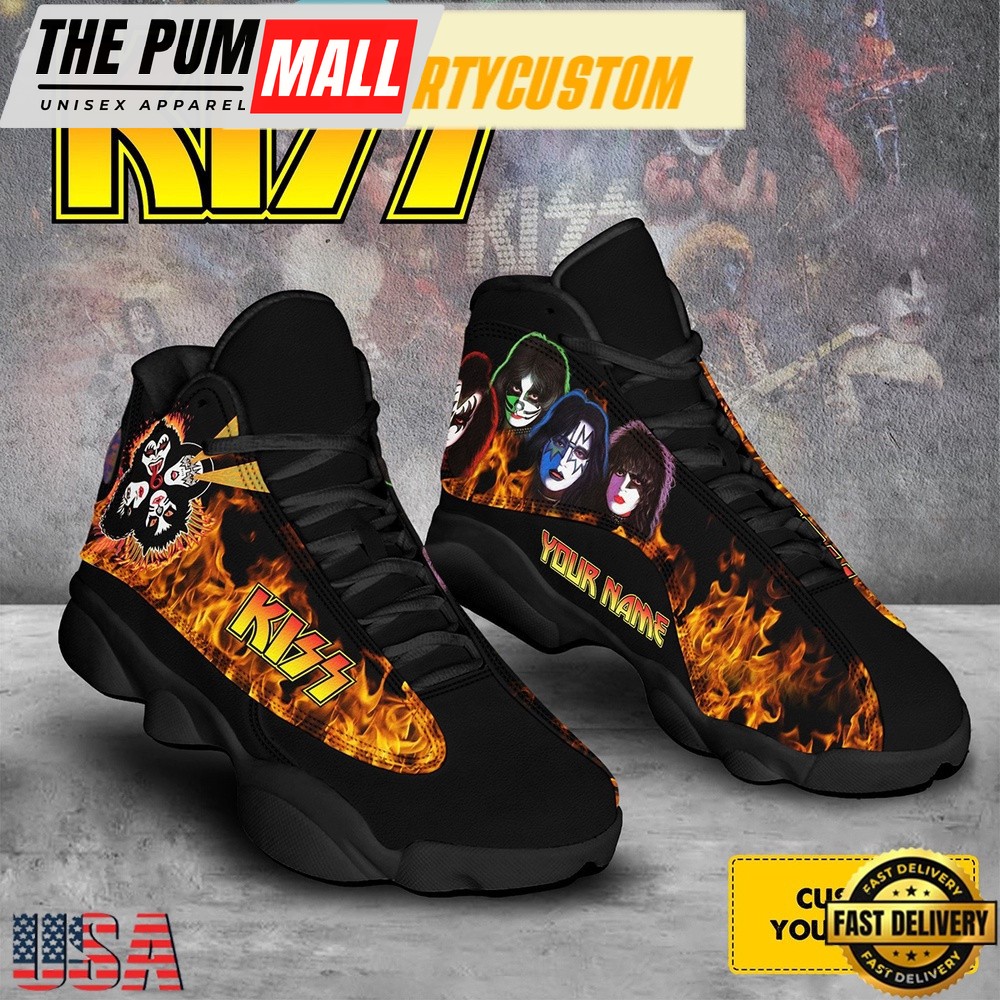 Kiss I Was Made For Lovin’ You Fan Custom Name Air Jd 13 Shoes Running Sneakers For Womens
