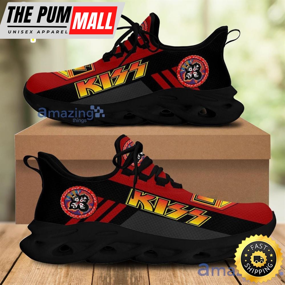 Kiss Music Band Red Striped Chunky Running Sneakers Max Soul Shoes Sport Gift For Men And Women