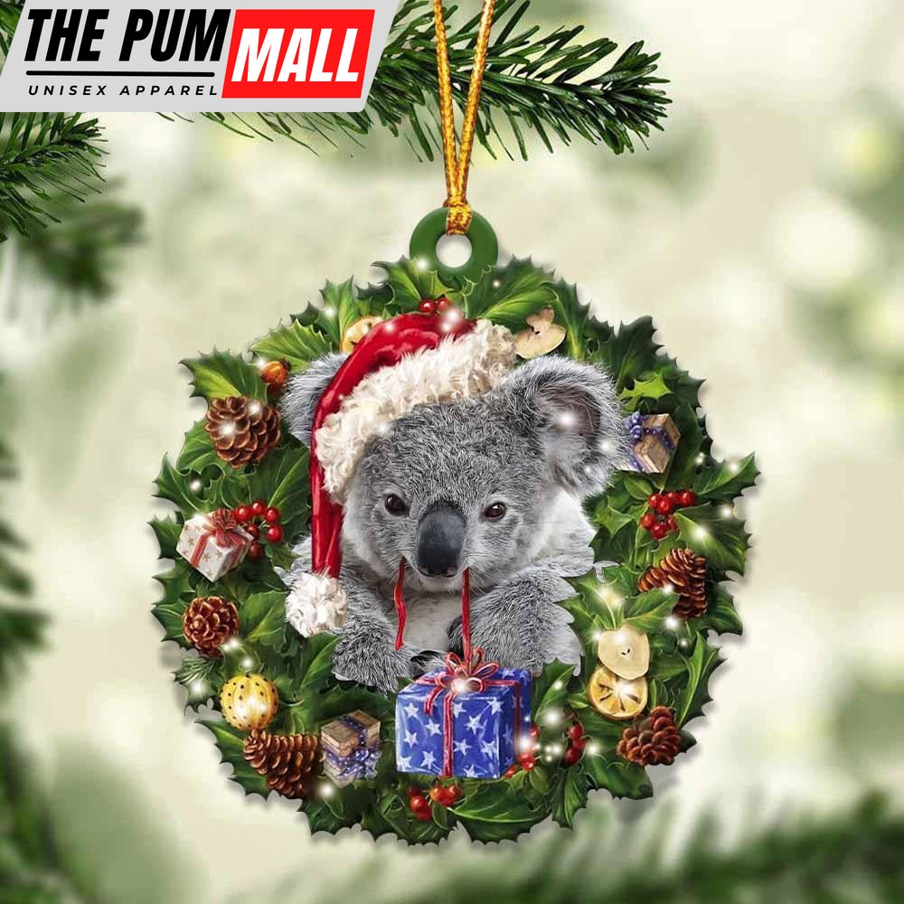 Koala And Christmas Ornament – Acrylic Koala Ornament – Gifts For Animals Lovers Limited Edition