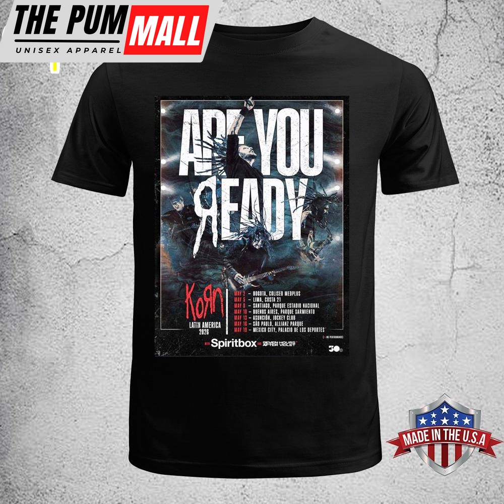 Korn Latin America 2026 Tour Unisex T-Shirt