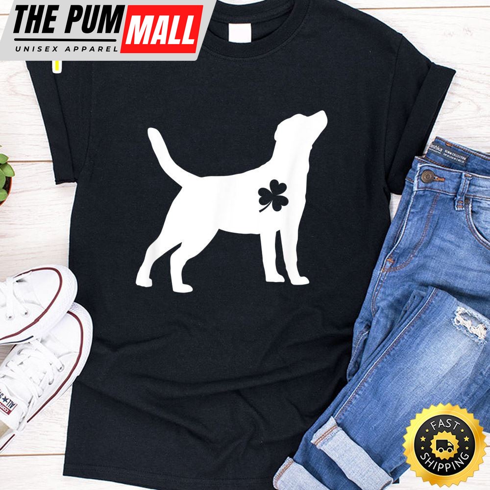 Labrador Irish St Patrick Day Shamrock Leprechaun Dog T-Shirt
