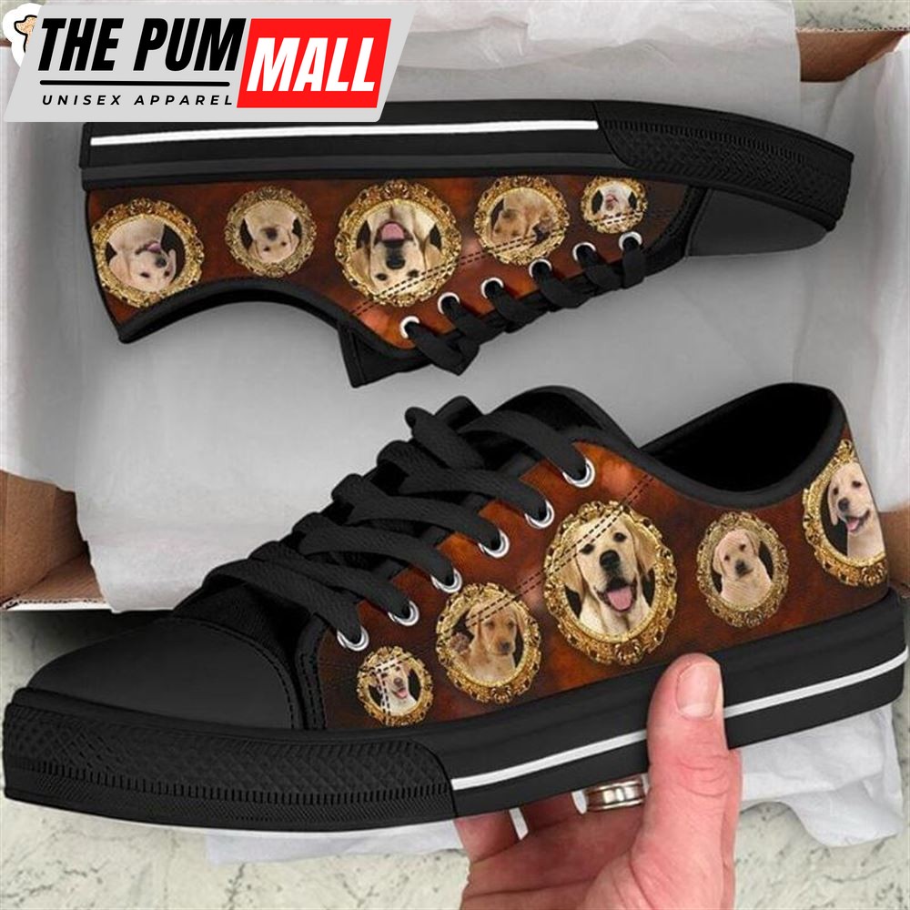 Labrador Low Top Shoes – Labrador Dog Lovers Canvas Sneaker – Owners Gift Dog Breeders