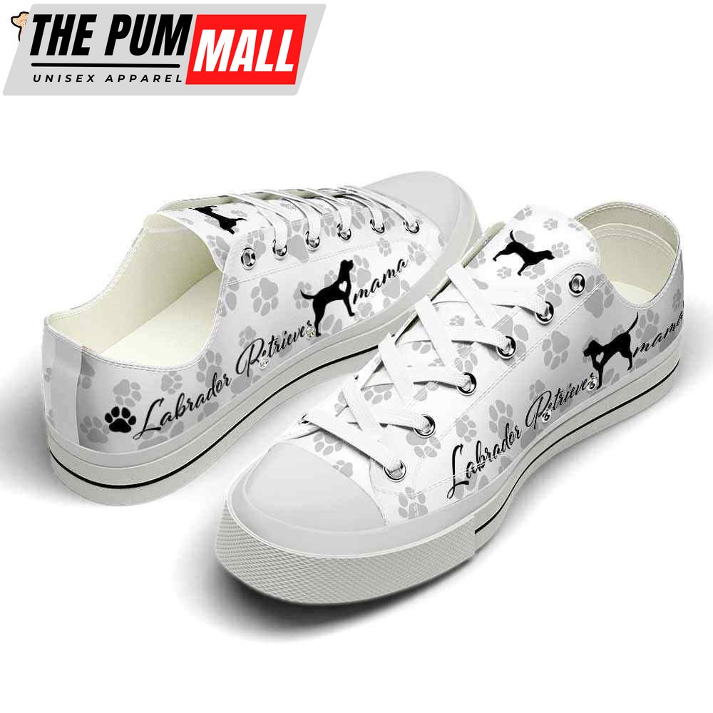 labrador-retriever-paws-pattern-low-top-shoes-happy-international-dog-day-canv-unzrhwnb Labrador Retriever Paws Pattern Low Top Shoes – Happy International Dog Day Canvas Sneaker – Owners Gift Dog Breeders