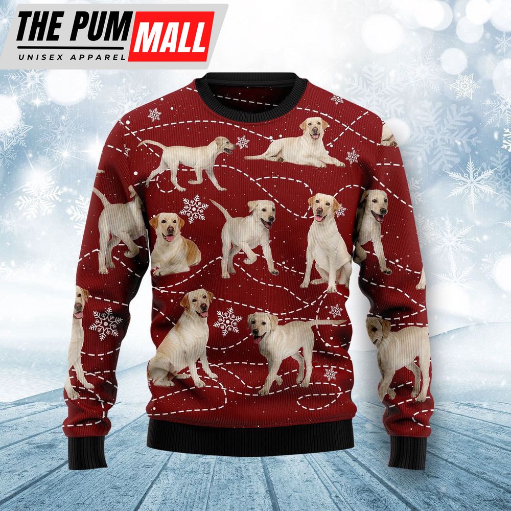 Labrador Retriever Xmas Ugly Christmas Sweater 3D Printed Best Gift For Xmas Adult