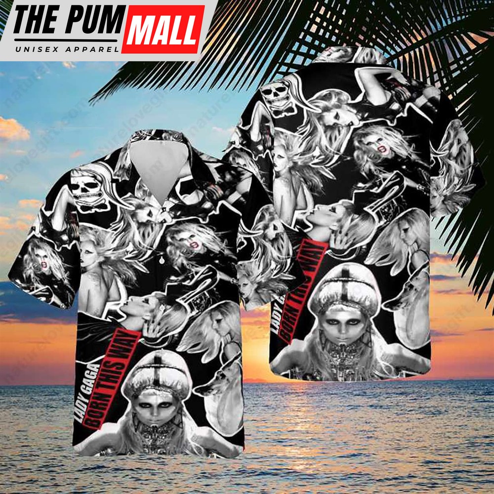Lady Gaga Born This Way Signature Horror Hawaiian Shirt