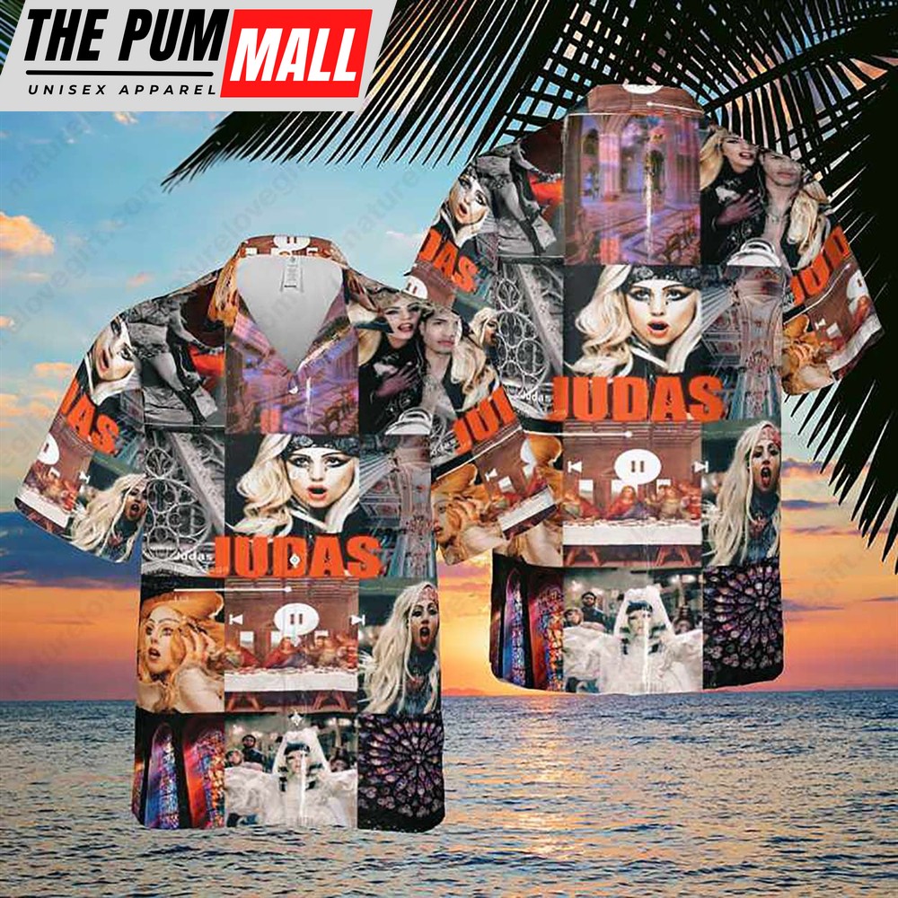 Lady Gaga Judas Born This Way Music Hawaiian Shirt