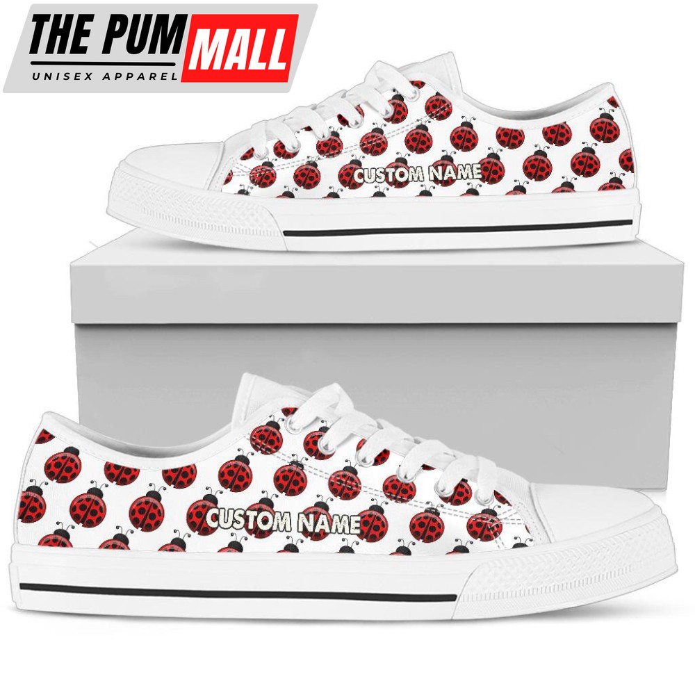 ladybug-shoes-ladybug-sneakers-low-top-shoes-for-men-and-women-acckyujm Ladybug Shoes, Ladybug Sneakers, Low Top Shoes For Men And Women