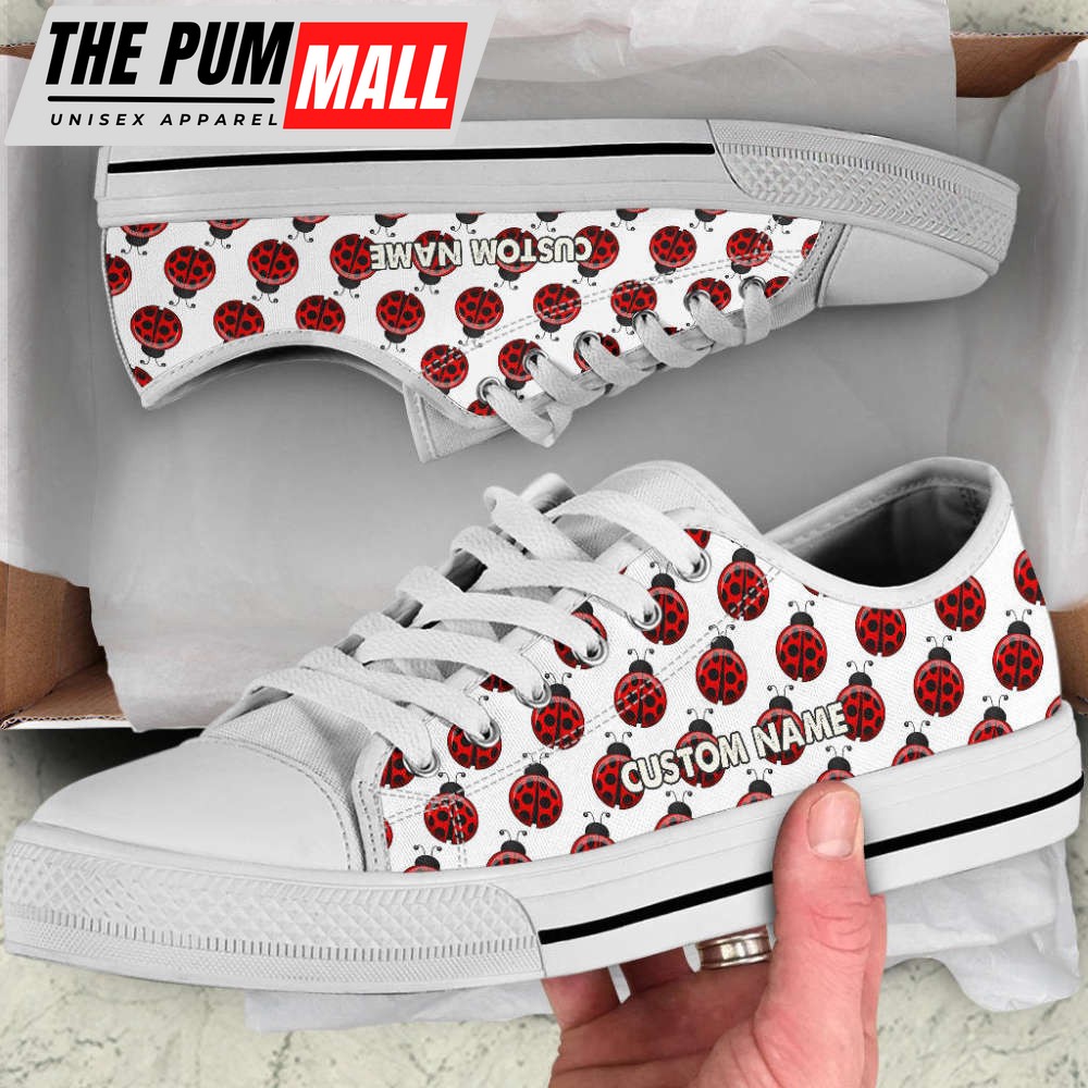 Ladybug Shoes, Ladybug Sneakers, Low Top Shoes For Men And Women