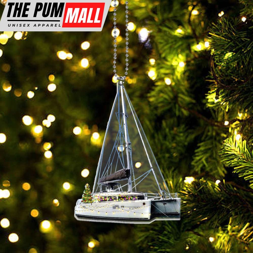 Lagoon 450F Catamarans Yacht Christmas Ornament For Christmas Decor Limited Edition