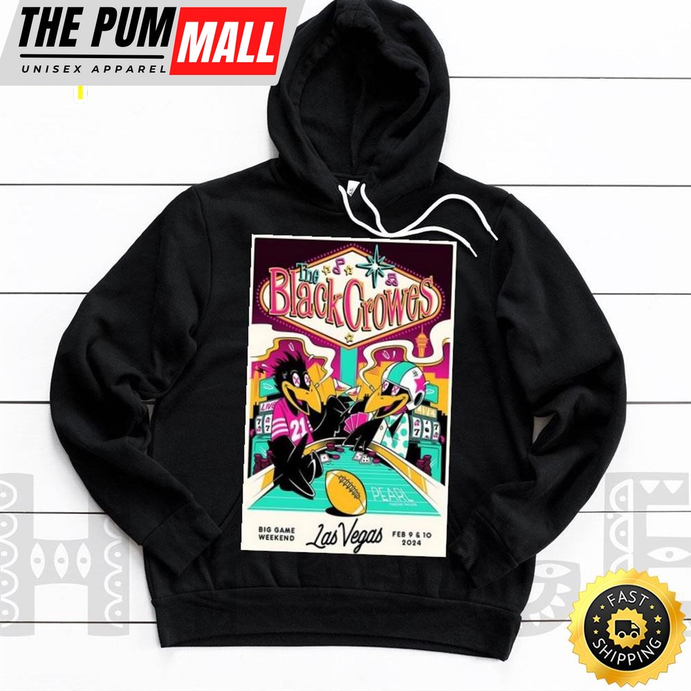 Las Vegas, Nv February 9 & 10, 2025 The Black Crowes Tour Poster Shirt