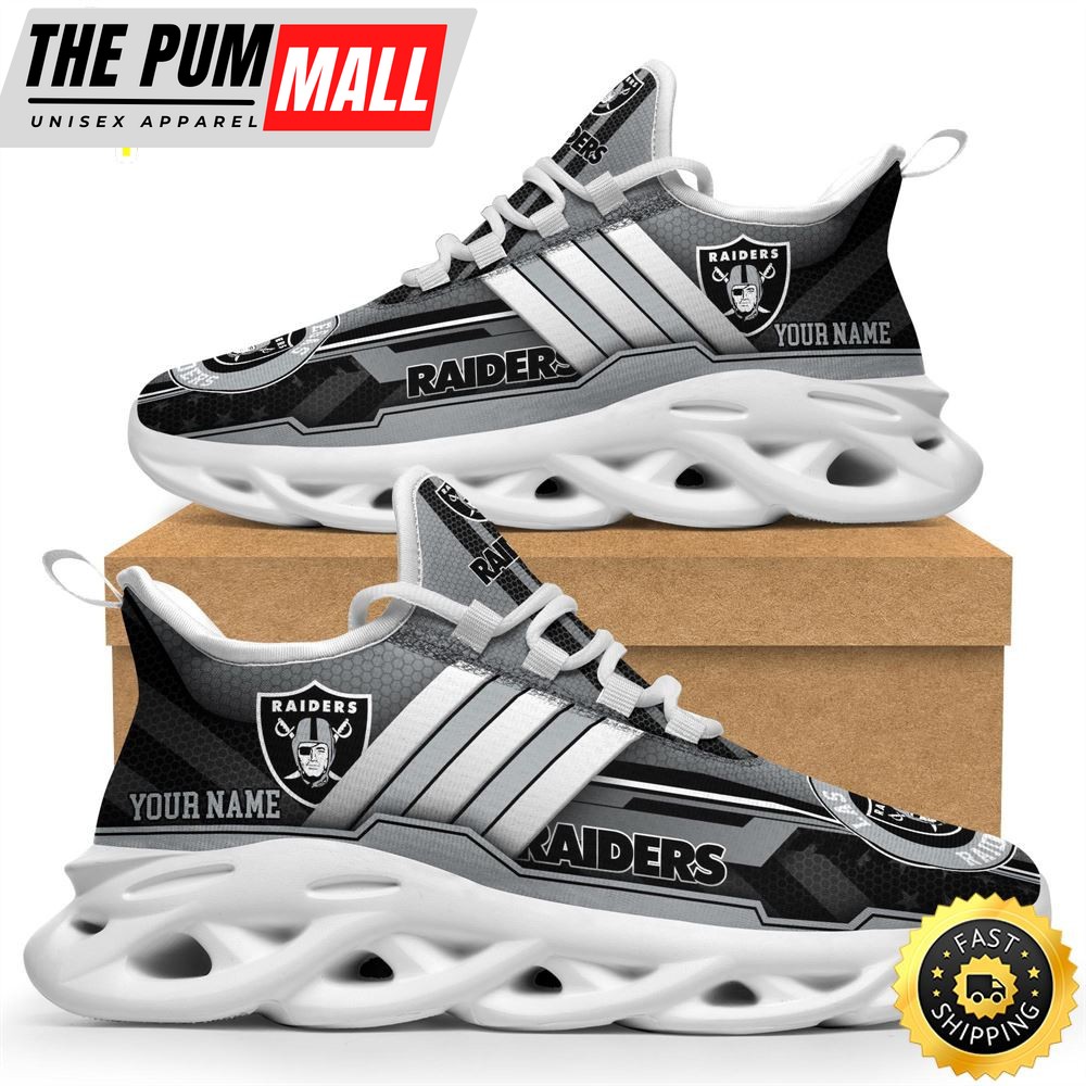 Las Vegas Raiders Max Soul Sneakers Trending Summer