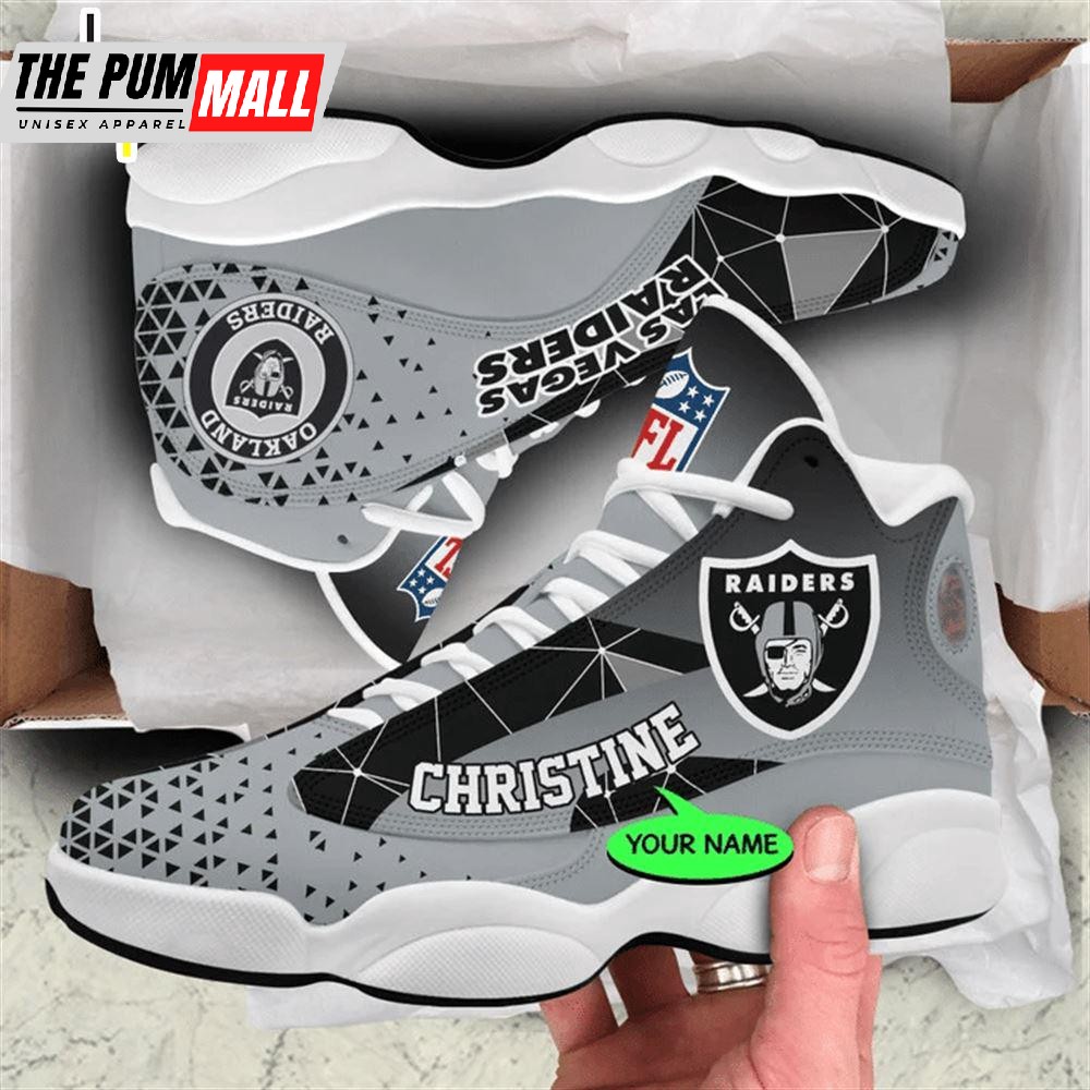 Las Vegas Raiders NFL Personalized Jordan 13 Shoes Gift For Fans Sport
