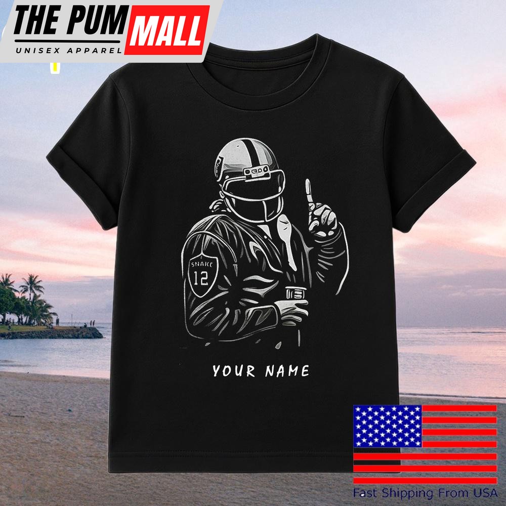 Las Vegas Raiders Silver And Black Snake Custom T-Shirt