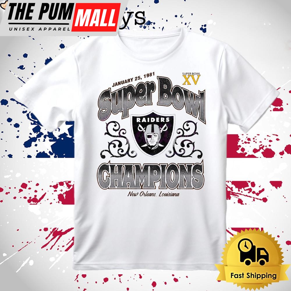 Las Vegas Raiders Super Bowl Champion New Orleans 1981 T Shirt