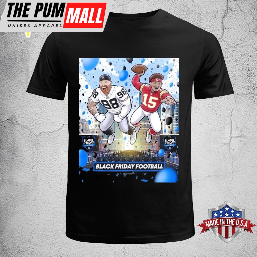 Las Vegas Raiders Vs Kansas City Chiefs Black Friday NFL Unisex T-Shirt