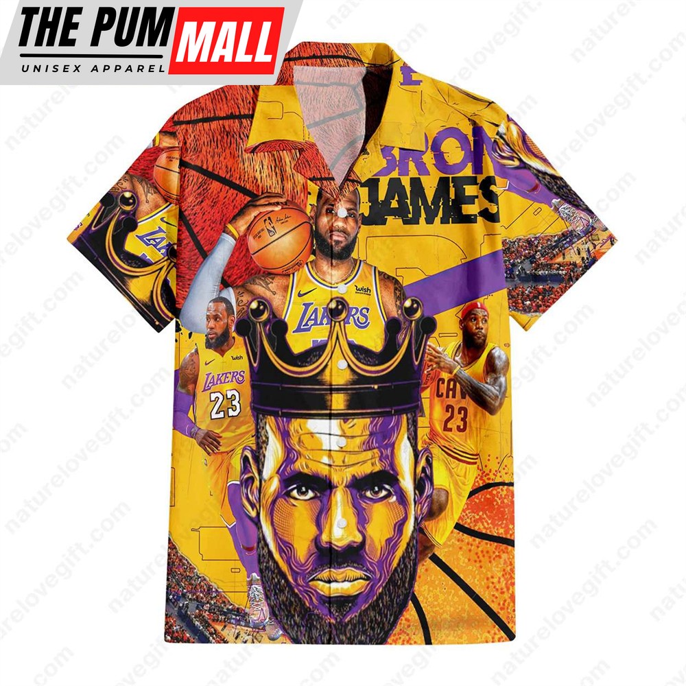 LeBron James 23 Los Angeles Lakers Hawaiian Shirt