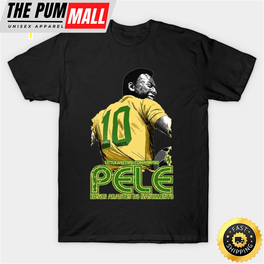 Legendary Player Pele Wears The Number 10 Shirt Player Soccer Unisex Tee T-Shirt