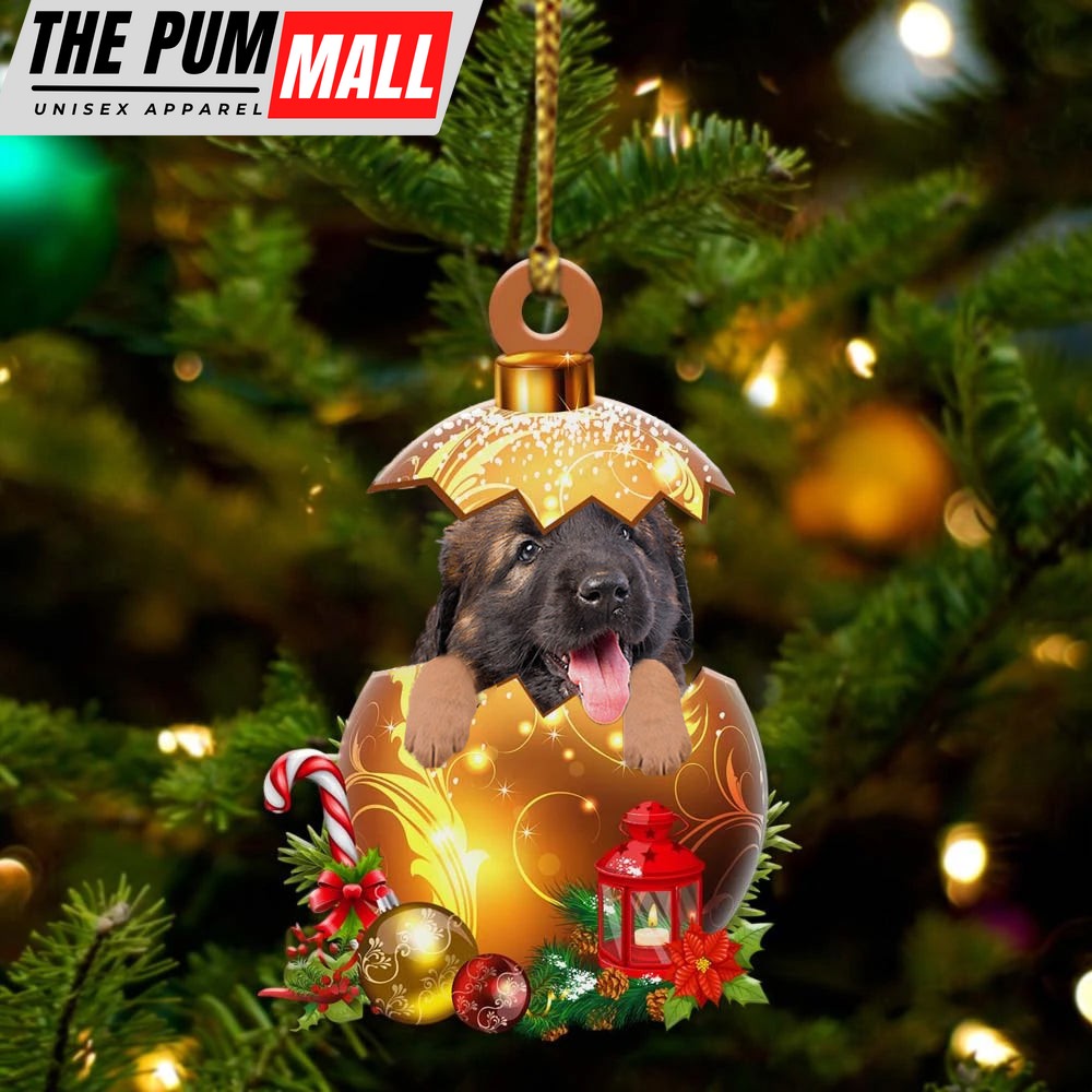 Leonberger In Golden Egg Christmas Ornament – Car Ornament – Unique Dog Gifts For Owners Limited Edition
