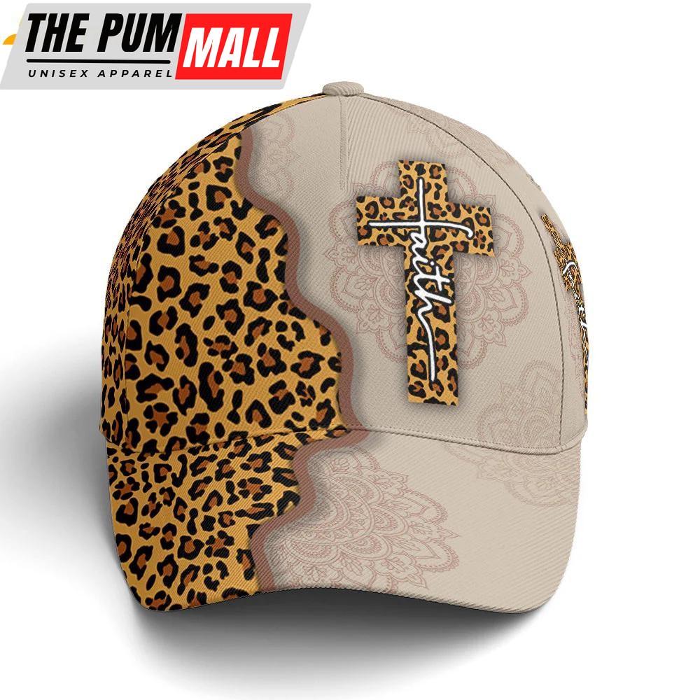 Leopard Crossover Faith Mandala Style Classic Baseball Cap