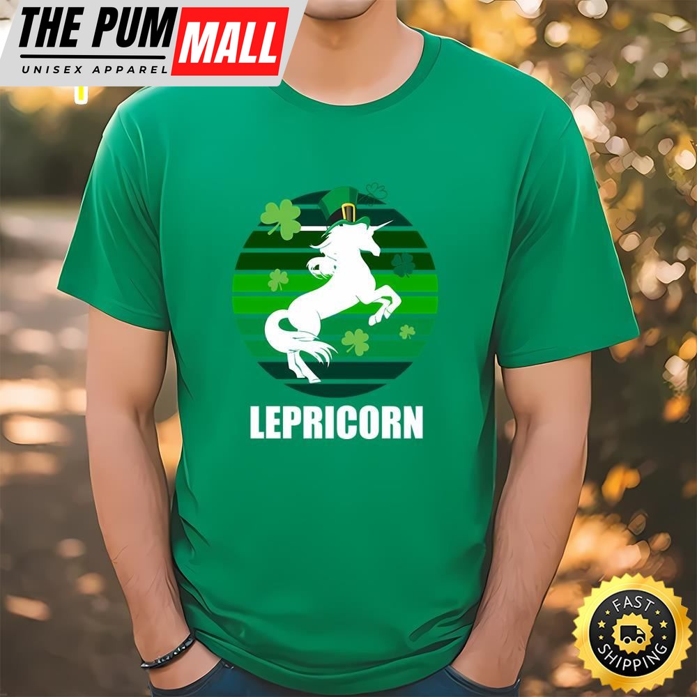 Lepricorn Leprechaun And Unicorn St Patricks Day T-shirt