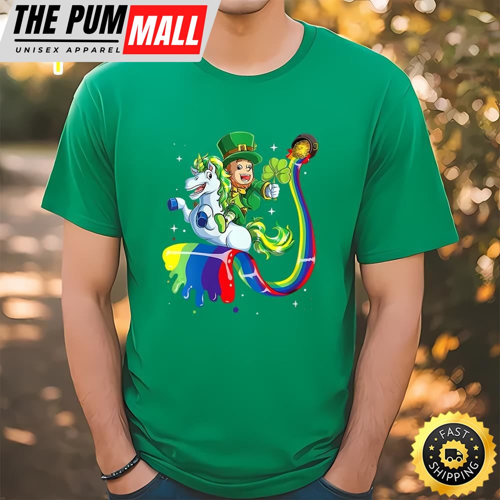 Lepricorn Leprechaun Unicorn Gift St Patricks Day Shirt