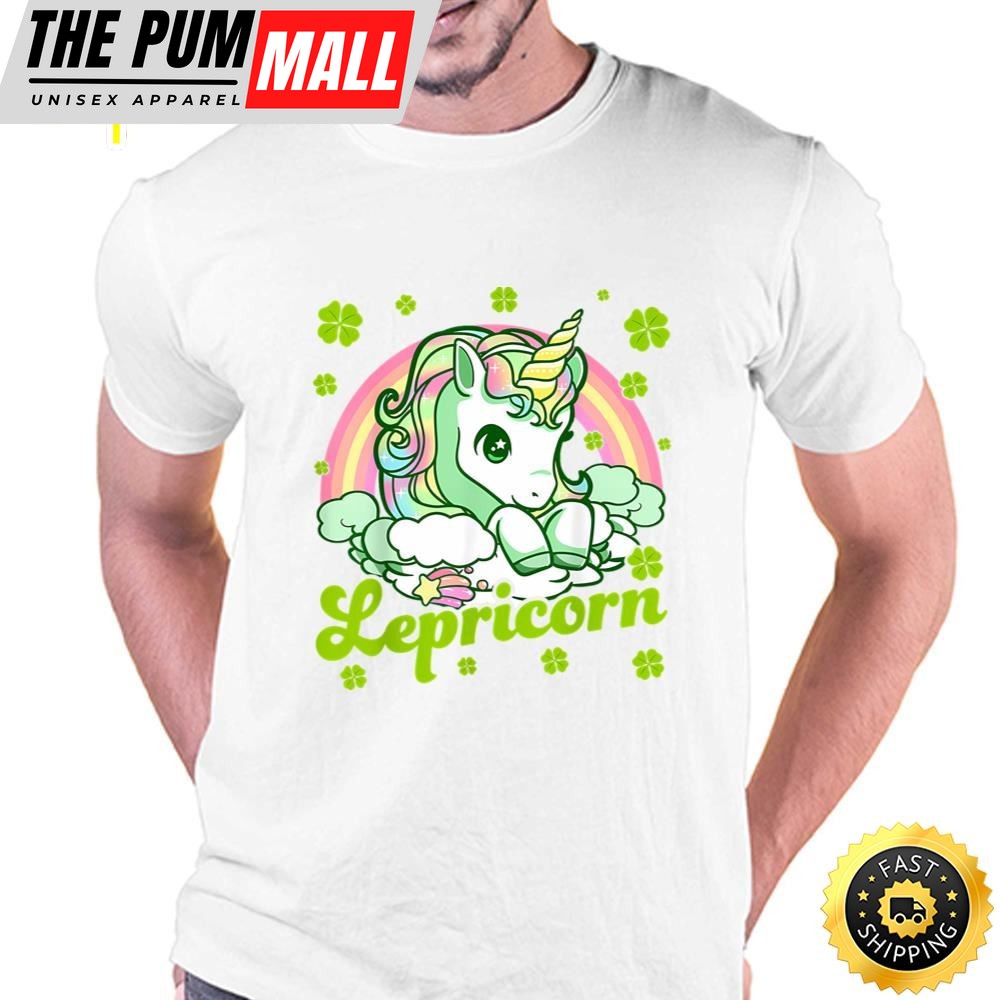 Lepricorn Rainbow St Patricks Day Unicorn Teacher T-Shirt