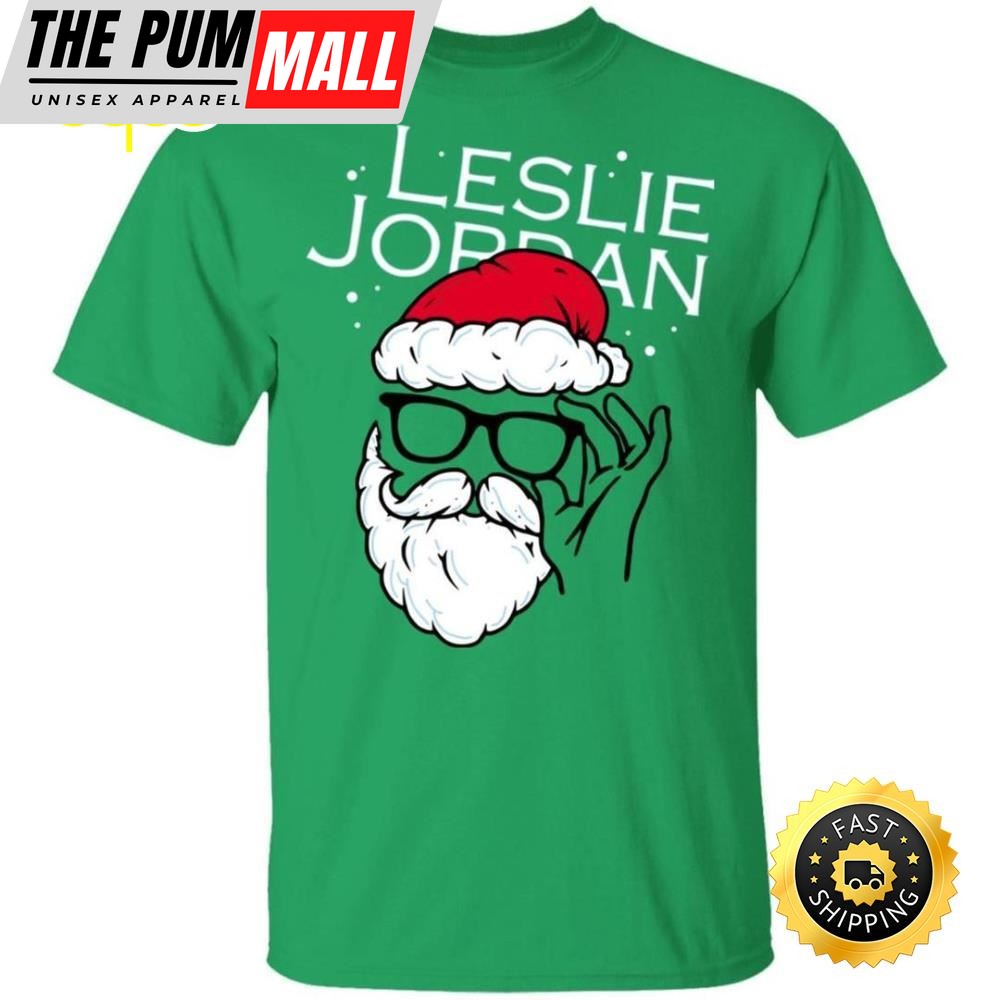 Leslie Jordan Clause Christmas T-shirt Green