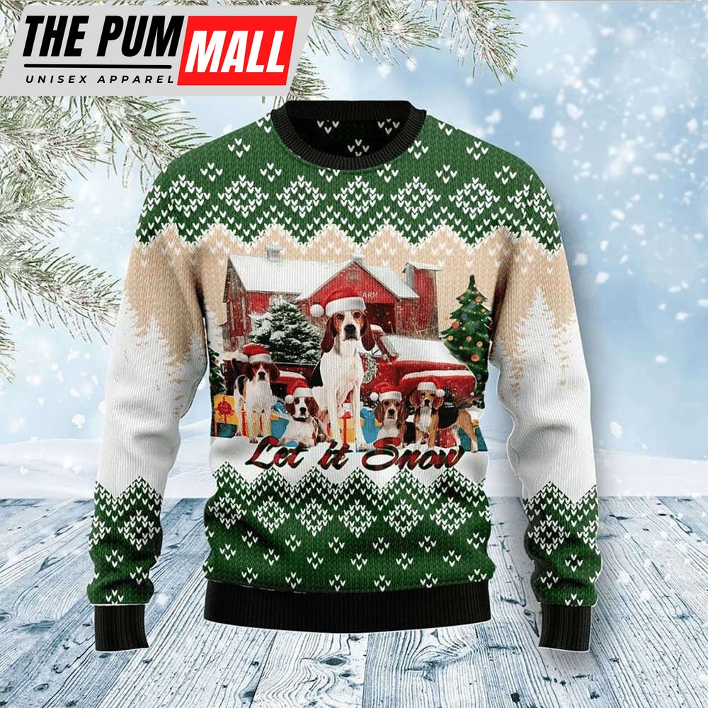 Let It Snow Ugly Christmas Sweater, Gift for Christmas, For Men & Women