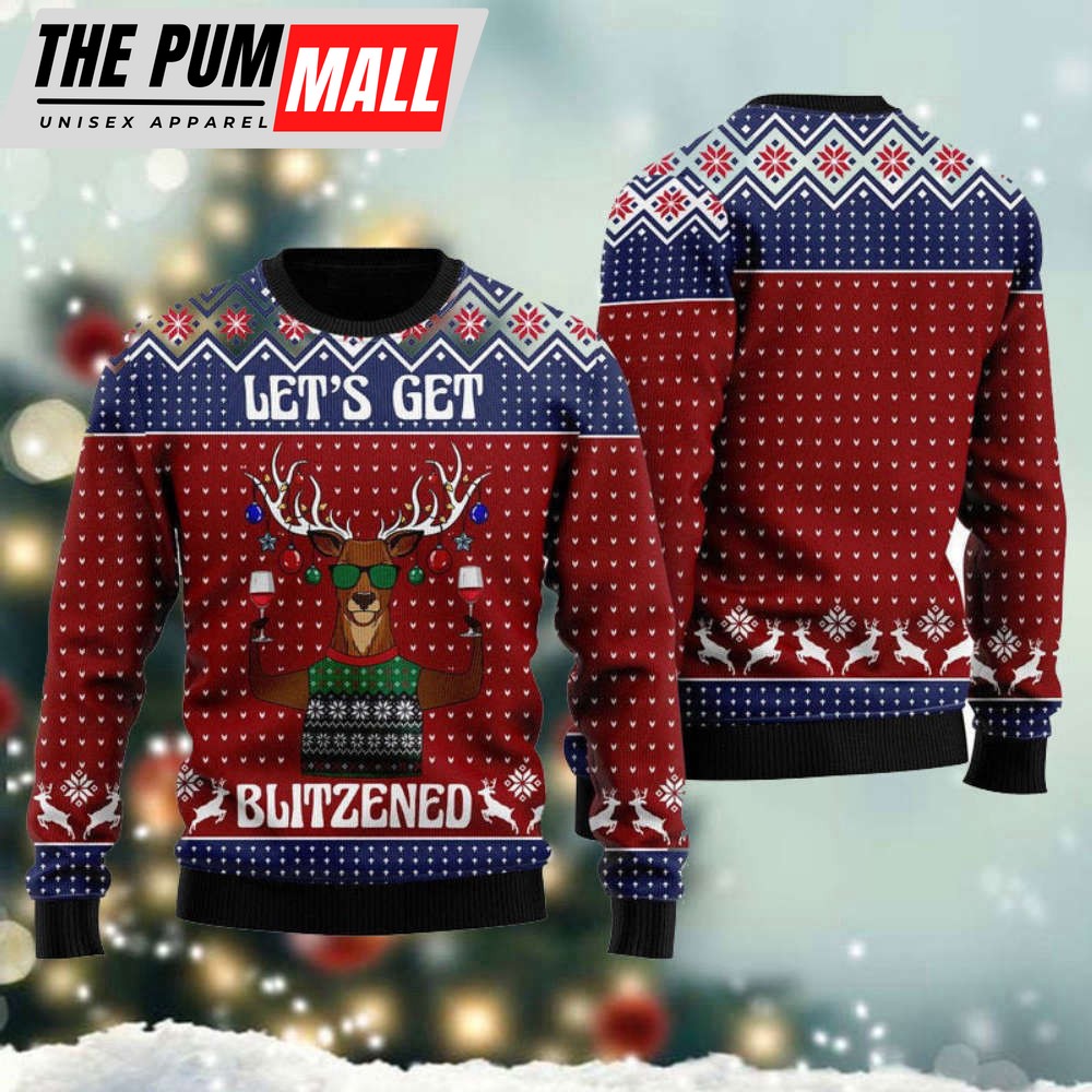 Let’s Get Slouchy Ugly Christmas Sweater, Gift for Christmas, Ugly Christmas Sweatshirt