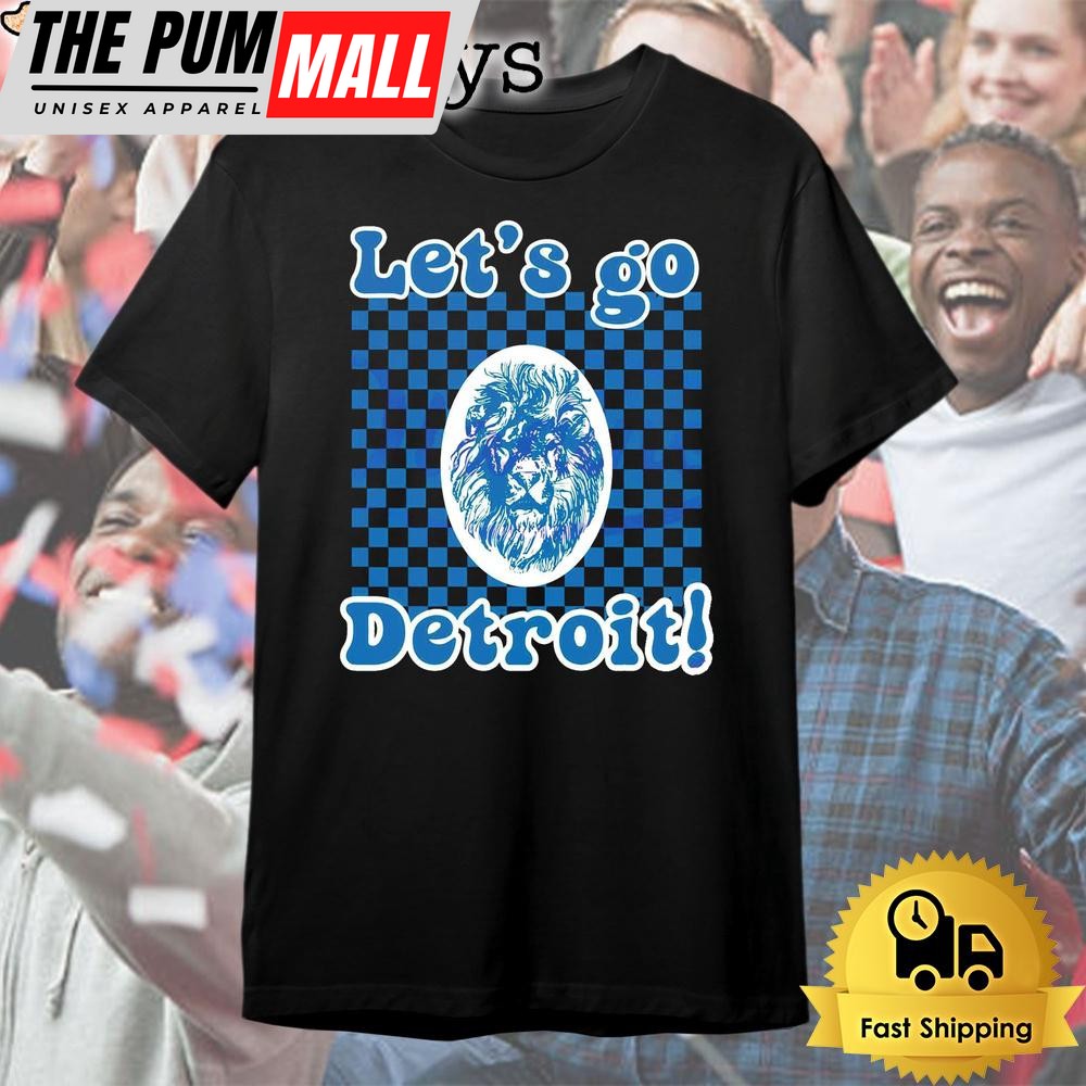Lets Go Detroit Lions Mascot T Shirt