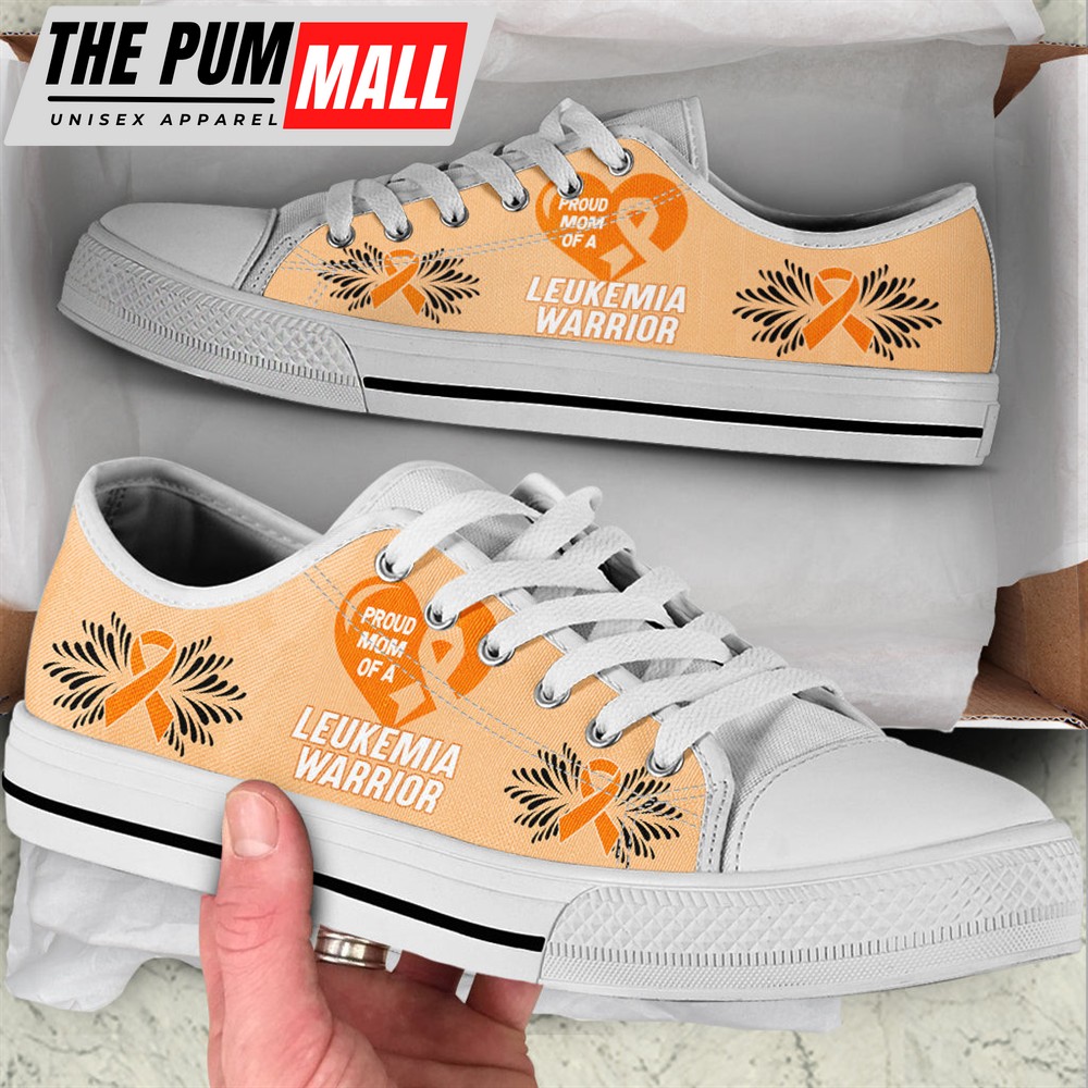 Leukemia Shoes Warrior Low Top Shoes – Best Gift For Men And Women – Cancer Awareness Shoes