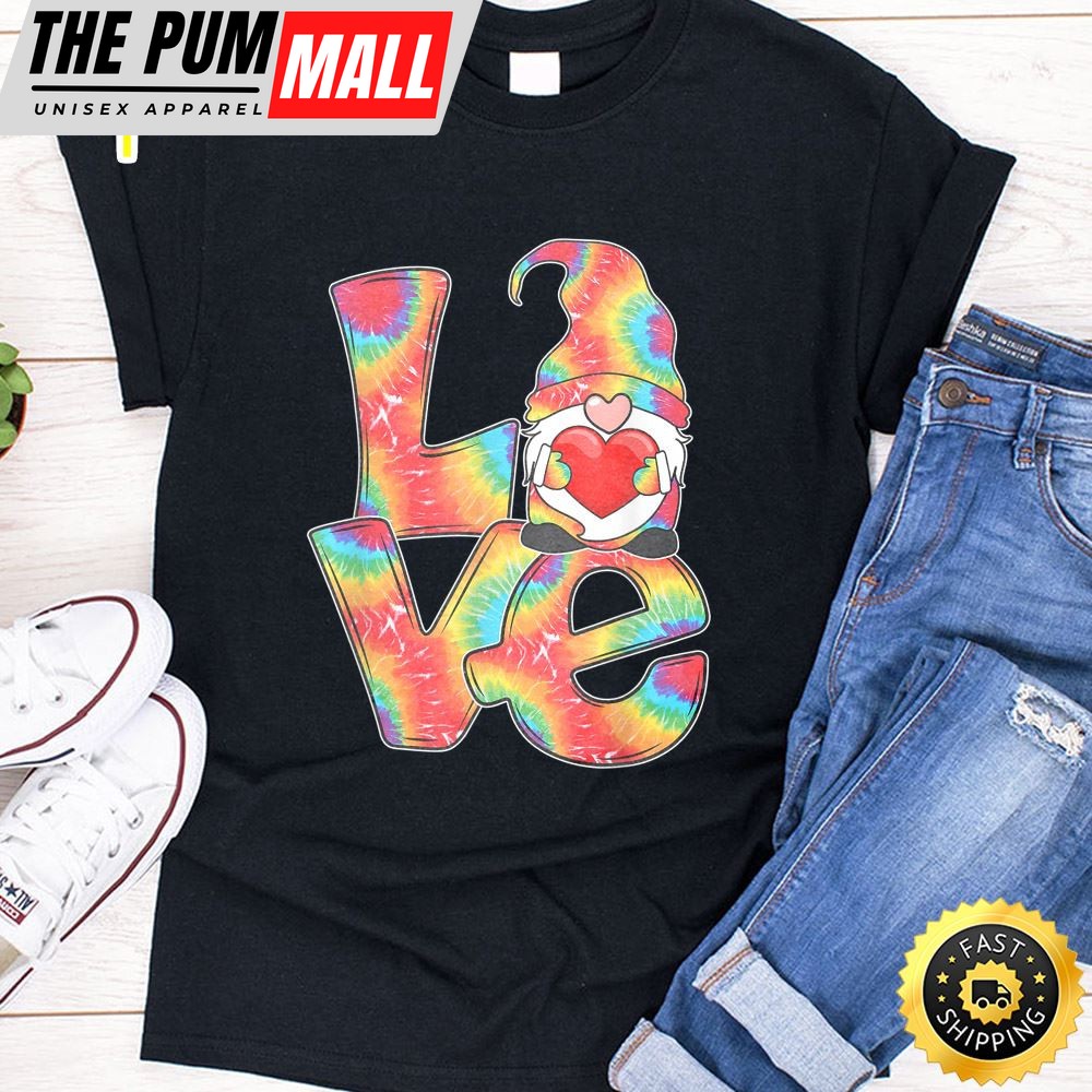 LGBT Love Gnome Valentine Day Couple Lesbian Gay Outfit Valentines Day T-shirt