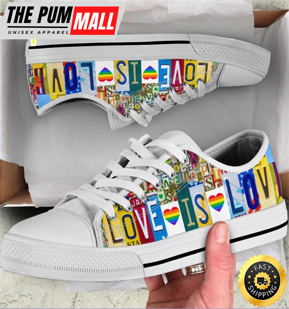 Lgbt Love Is Love Low Top Shoes