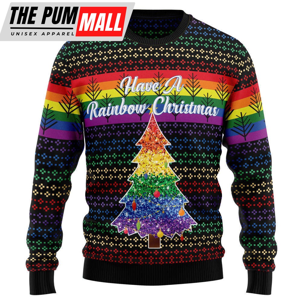 LGBT Rainbow T1410 Ugly Christmas Sweater – Noel Malalan Signature