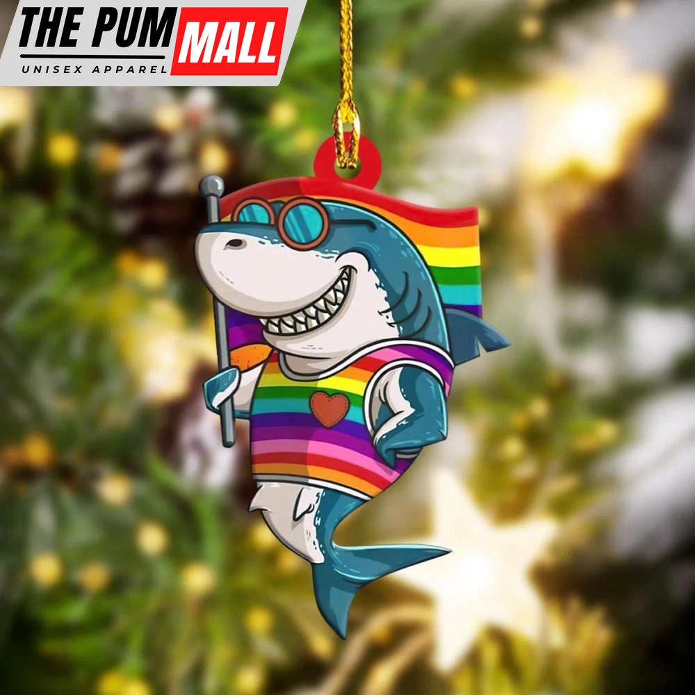 LGBT Shark Ornament LGBTQ Christmas Ornaments Decoration Gift Ideas Limited Edition