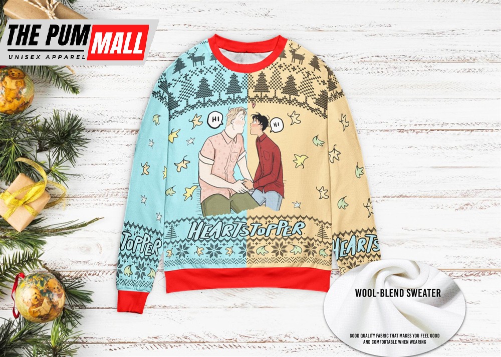 LGBTQ Heartstopper Nick And Charlie Ugly Christmas Sweater