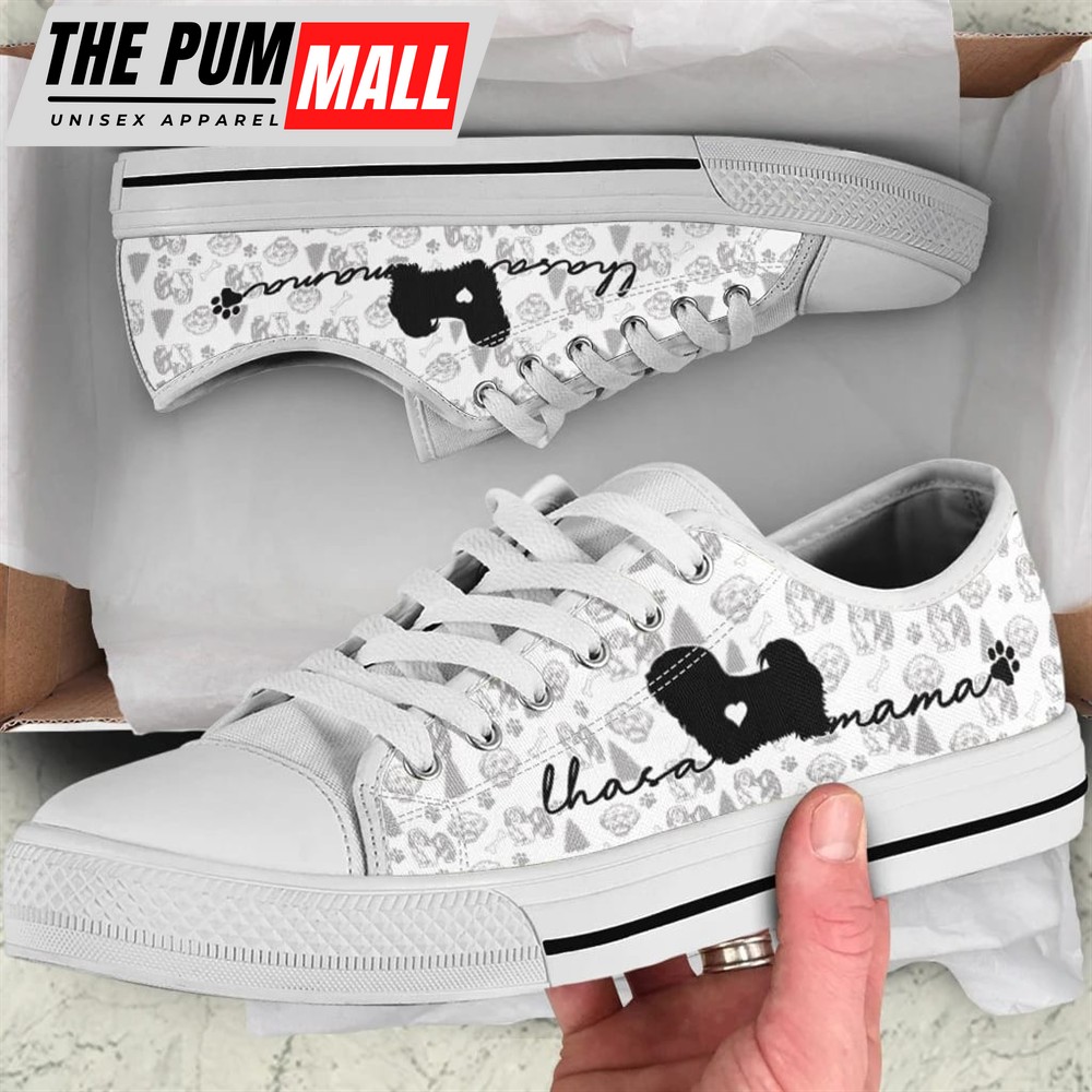 Lhasa Apso Low Top Shoes – Dog Walking Shoes Men Women – Dog Memorial Gift