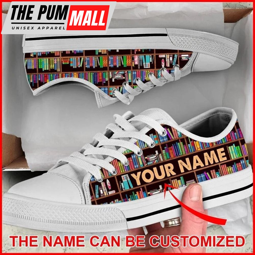 librarian-bookshelf-personalized-canvas-low-top-shoes-low-top-shoes-mens-wome-f5og4ik1 Librarian Bookshelf Personalized Canvas Low Top Shoes – Low Top Shoes Mens, Women